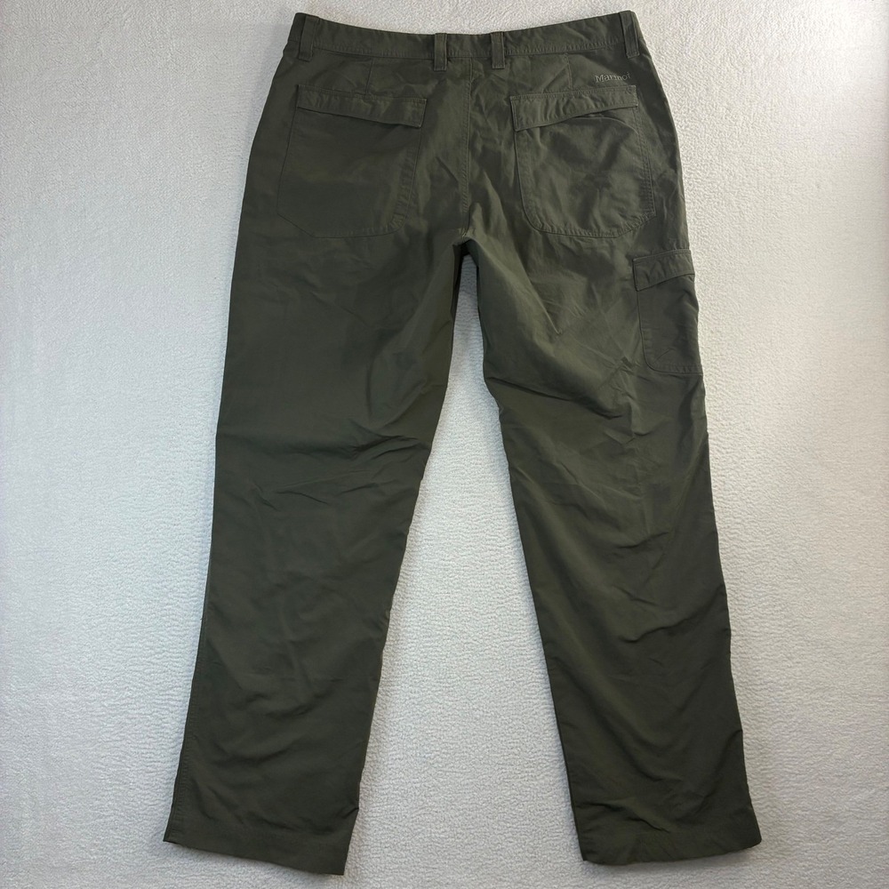 Marmot Hiking Pants Men 36x31 Green Hiking Outdoor Cargo Lightweight Gorpcore - Picture 2 of 9